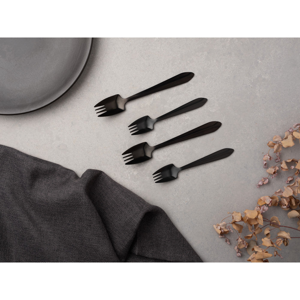 Splayd Black Label 6 Piece Cake Fork Set