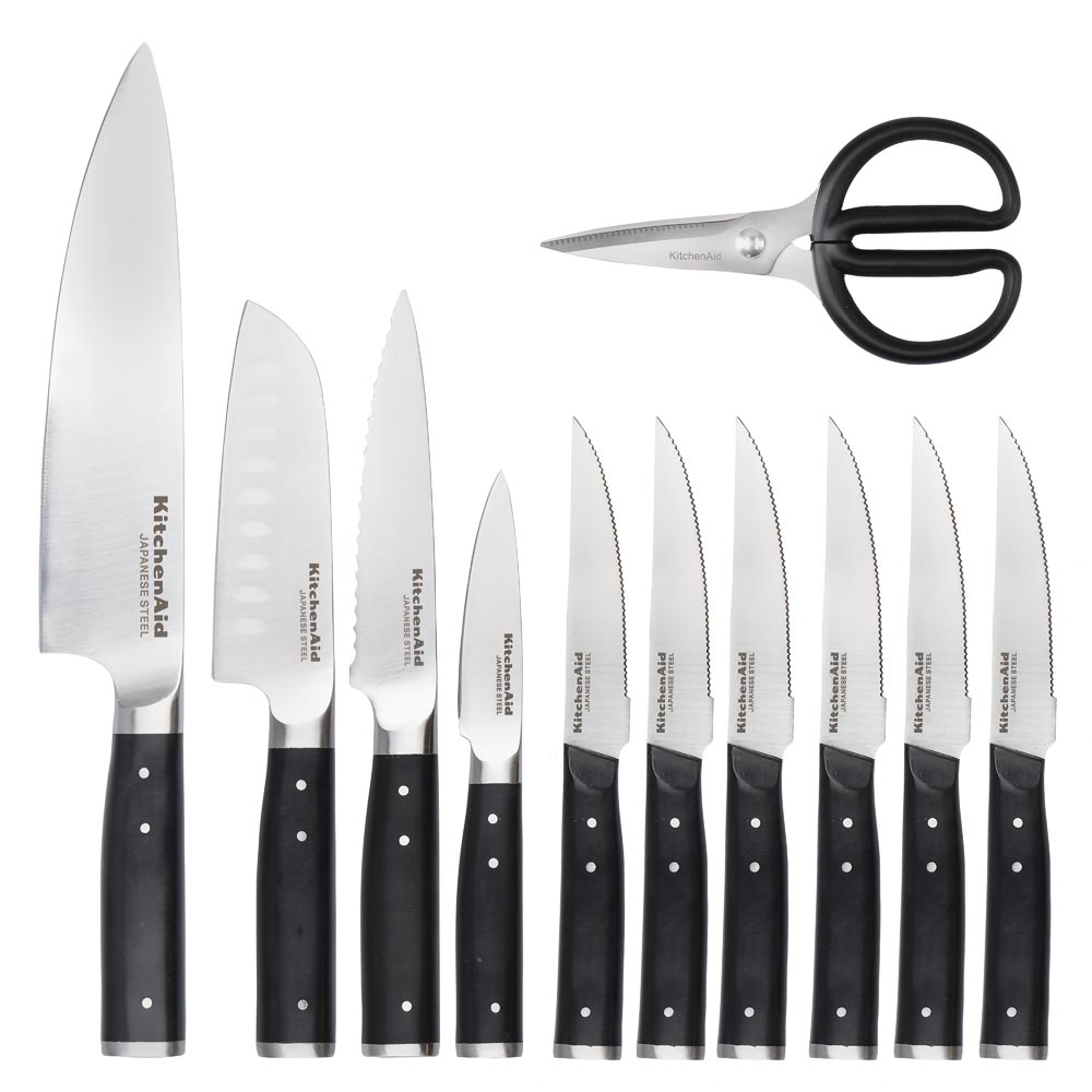 KitchenAid 11 Piece Knife Set With Sharpener