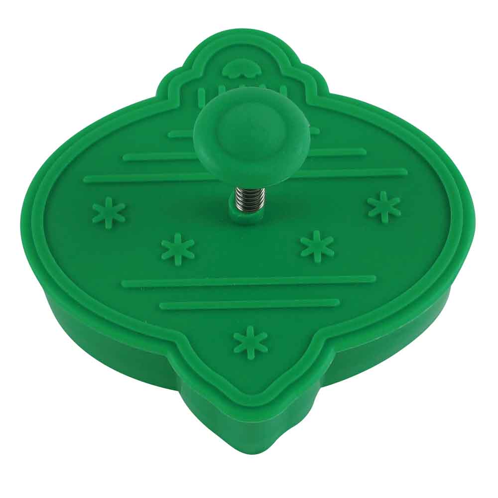 R&M Set of 4 Christmas 3D Cookie Stampers