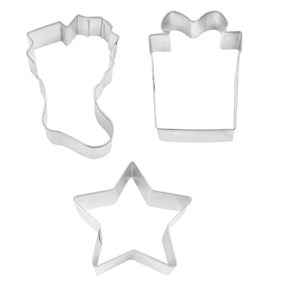 R&M Set of 3 Good Tidings Cookie Cutters