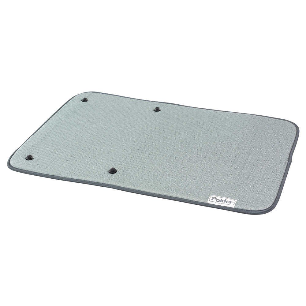 Polder Microfibre Mat with Glass Tray 56x38cm