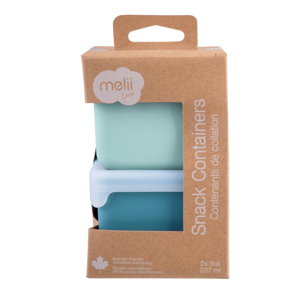 Melii Luxe Set of 2 Silicone Snack Containers 236ml
