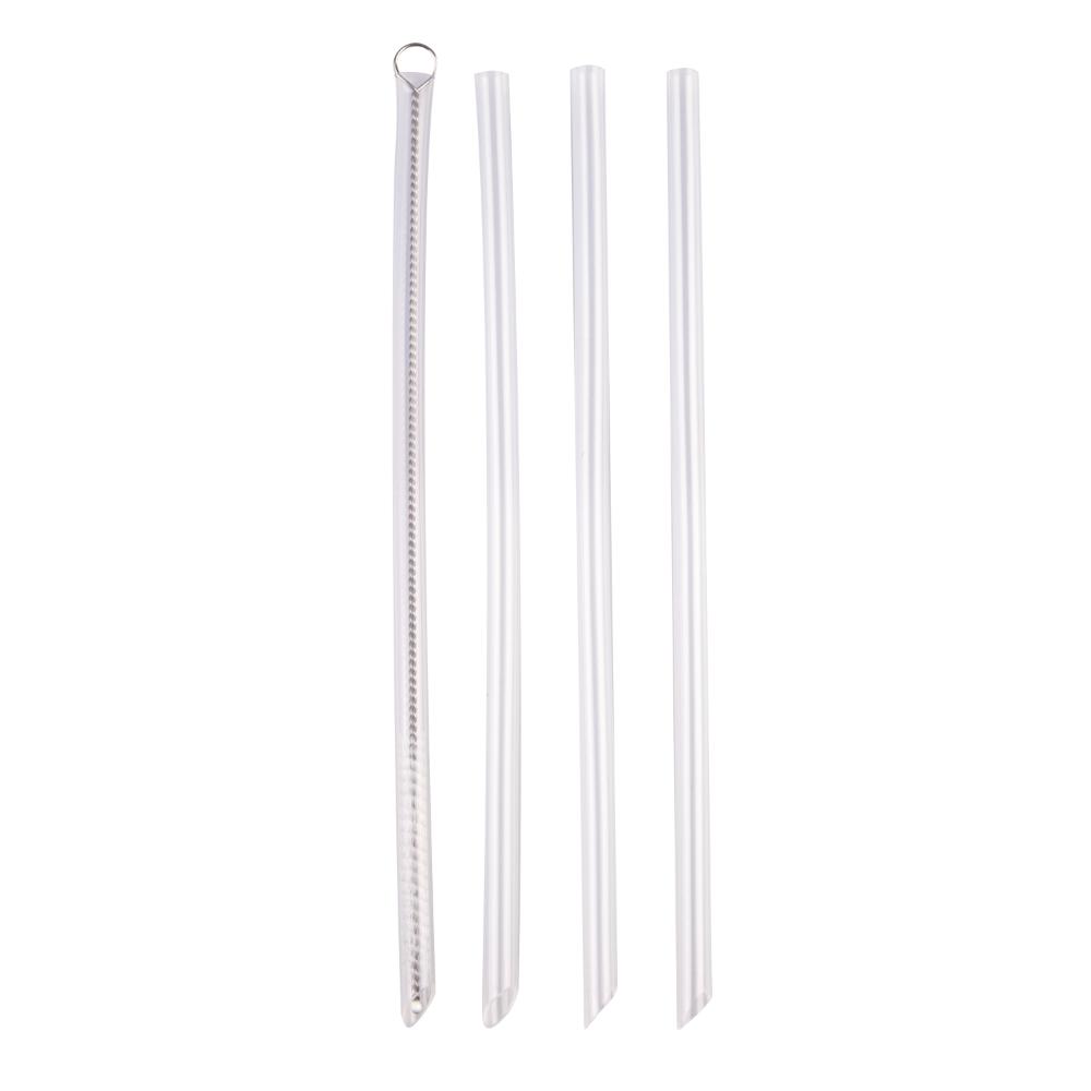 Oasis Moda Set of 4 Drink Bottle Straws with Cleaning Brush