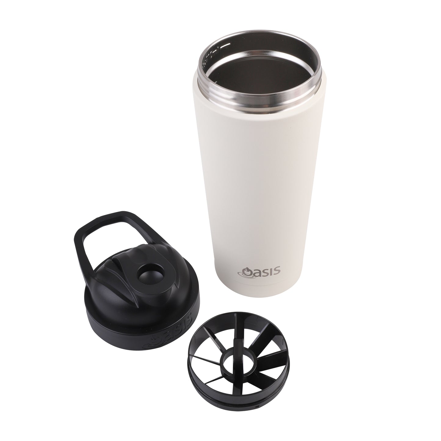 Oasis Stainless Steel Double Wall Insulated Protein Shaker 700ml