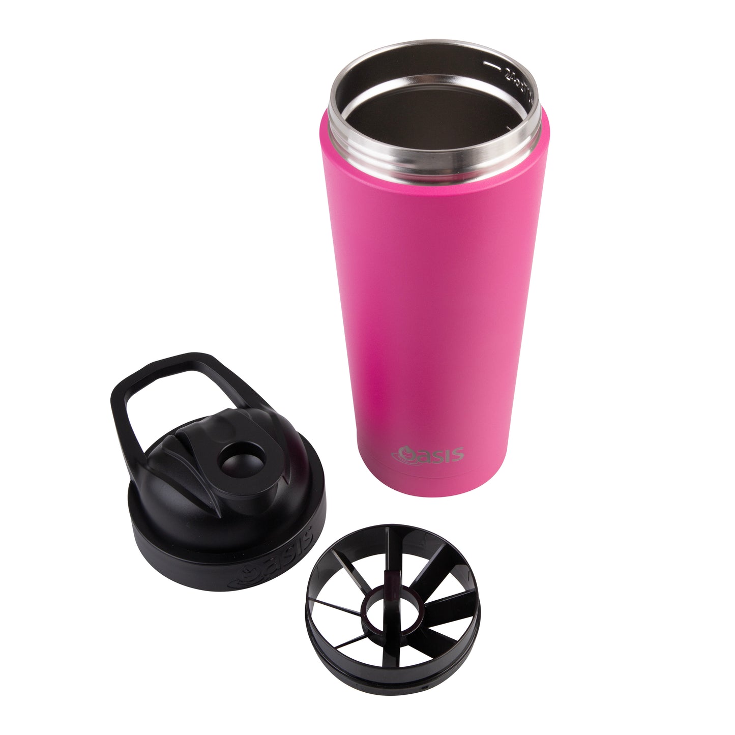 Oasis Stainless Steel Double Wall Insulated Protein Shaker 700ml