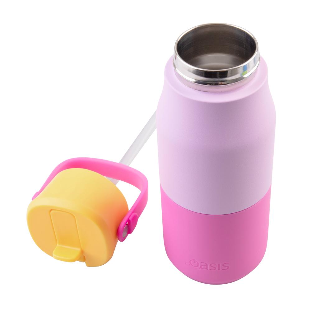 Oasis Stainless Steel Double Wall Insulated Junior Drink Bottle with Sipper 400ml