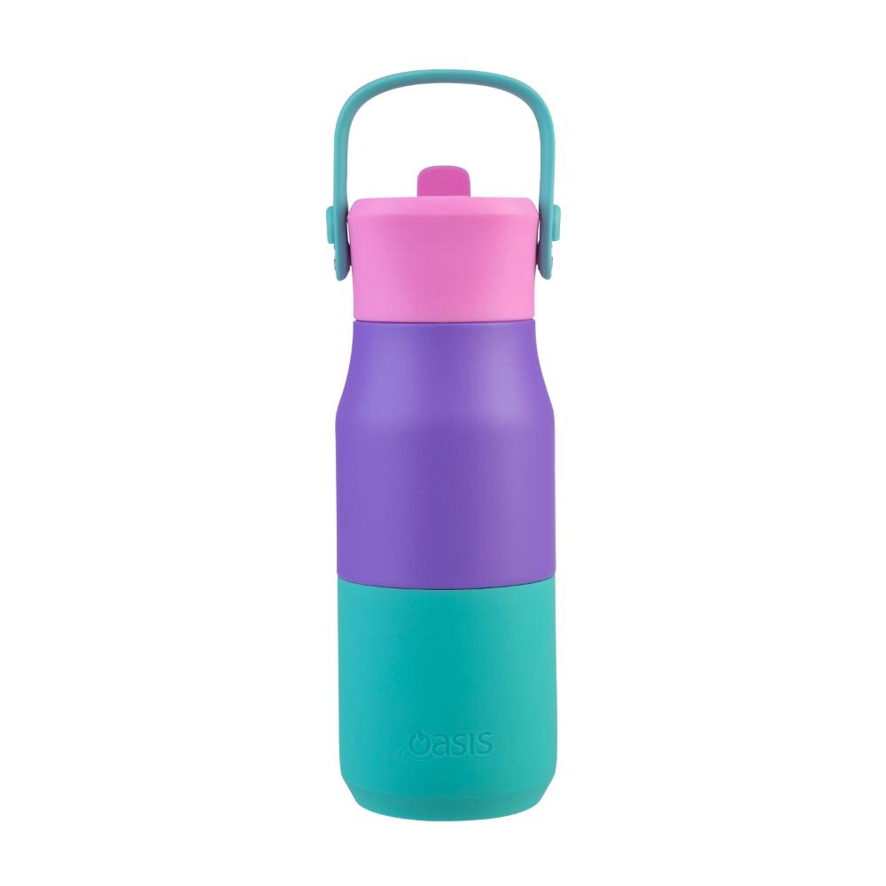 Oasis Stainless Steel Double Wall Insulated Junior Drink Bottle with Sipper 400ml