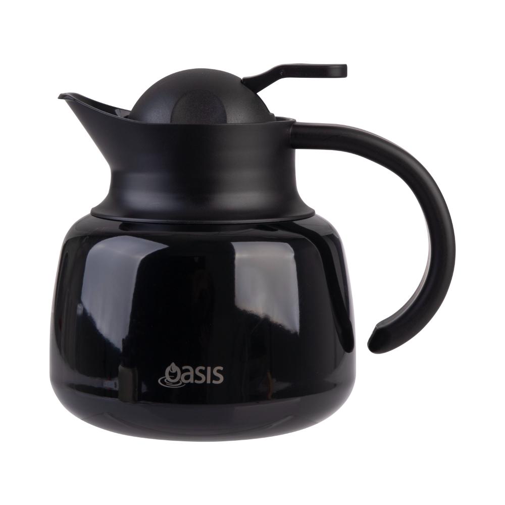 Oasis Stainless Steel Double Wall Insulated Teapot with Strainer 750ml