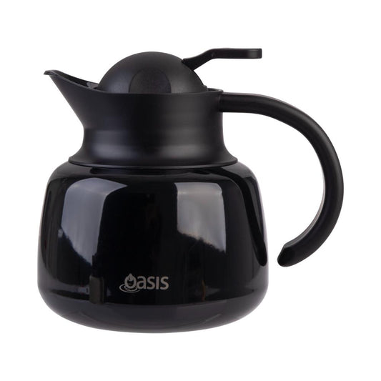 Oasis Stainless Steel Double Wall Insulated Teapot with Strainer 750ml