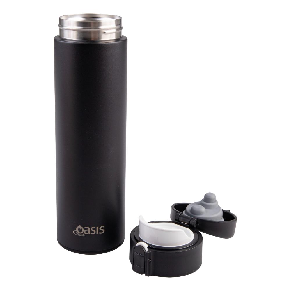 Oasis Stainless Steel Double Wall Insulated Flip Top Flask 480ml