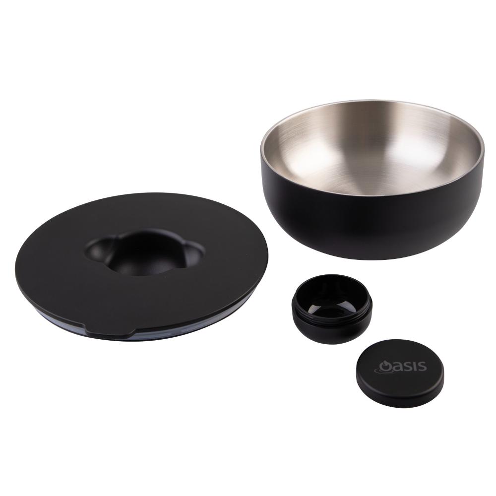 Oasis Stainless Steel Double Wall Insulated Fresh'N'Go Lunch Bowl 950ml