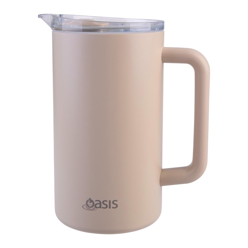 Oasis Ceramic Lined Stainless Steel Triple Wall Insulated Water Pitcher