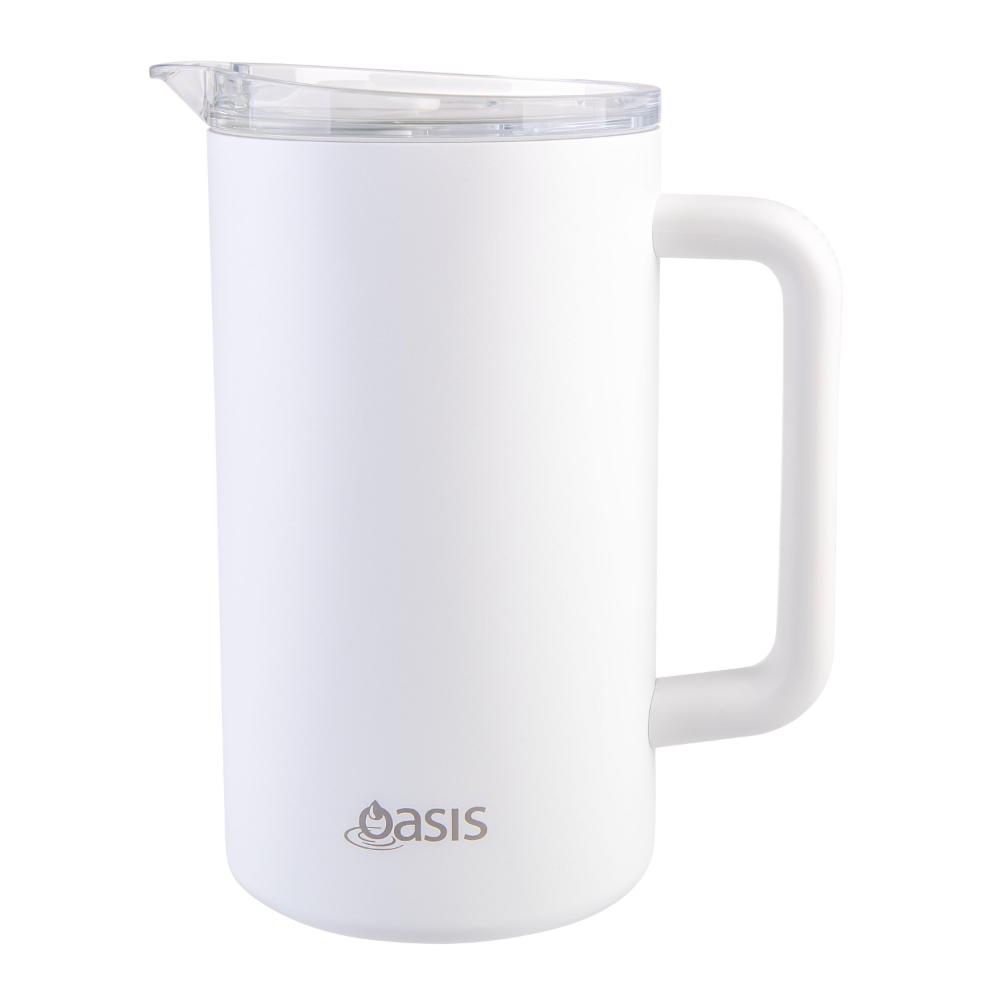Oasis Ceramic Lined Stainless Steel Triple Wall Insulated Water Pitcher