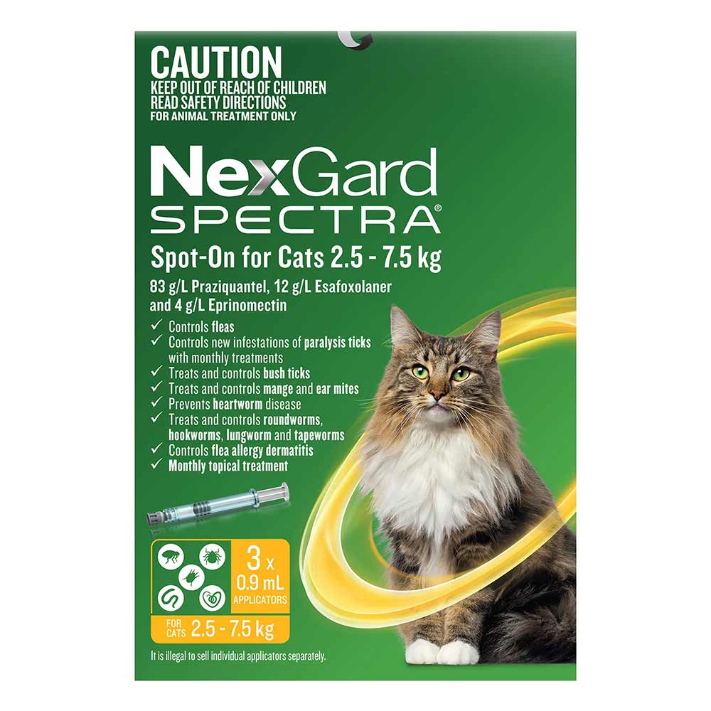 Nexgard Spectra Spot-on For Cats 2.5 - 7.5kg