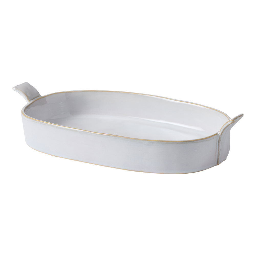 The Ecology Fieldstone platter features a shallow bowl like design with side handle to aid serving.