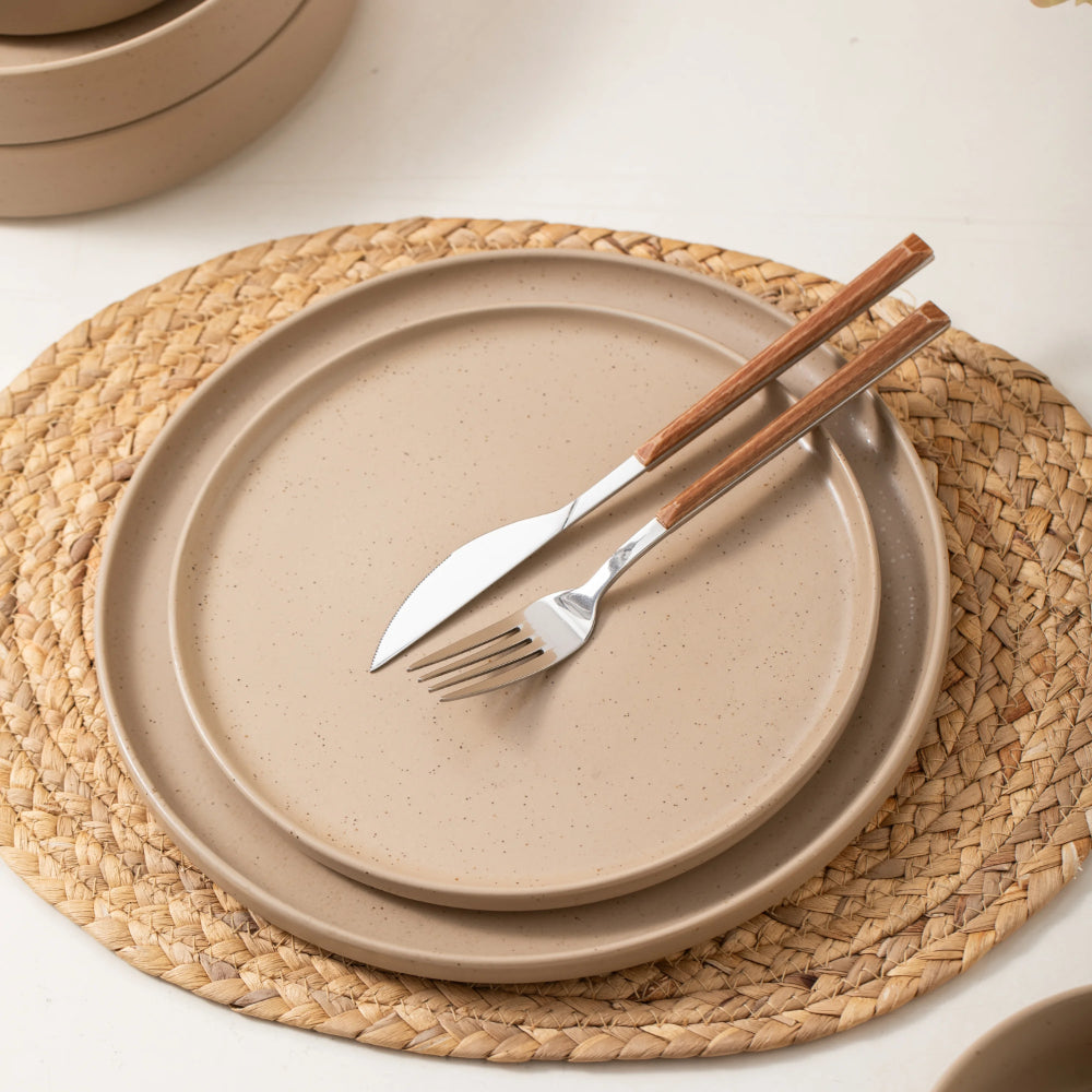 Ecology Lento 16 Piece Dinner Set Brown