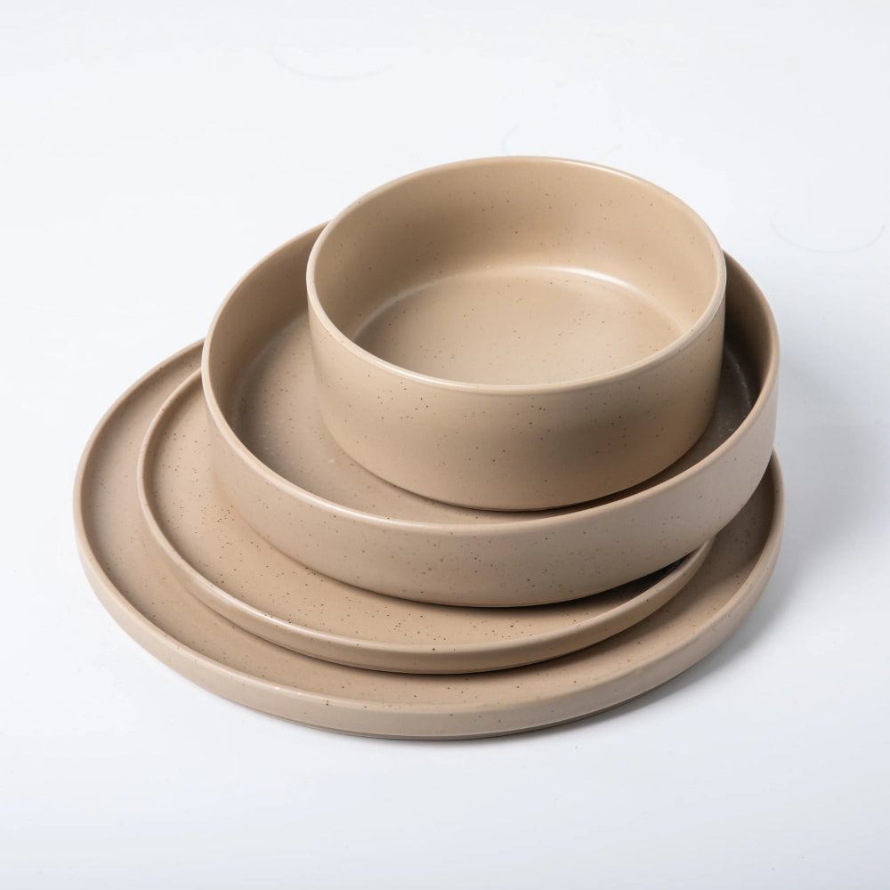 Ecology Lento 16 Piece Dinner Set Brown