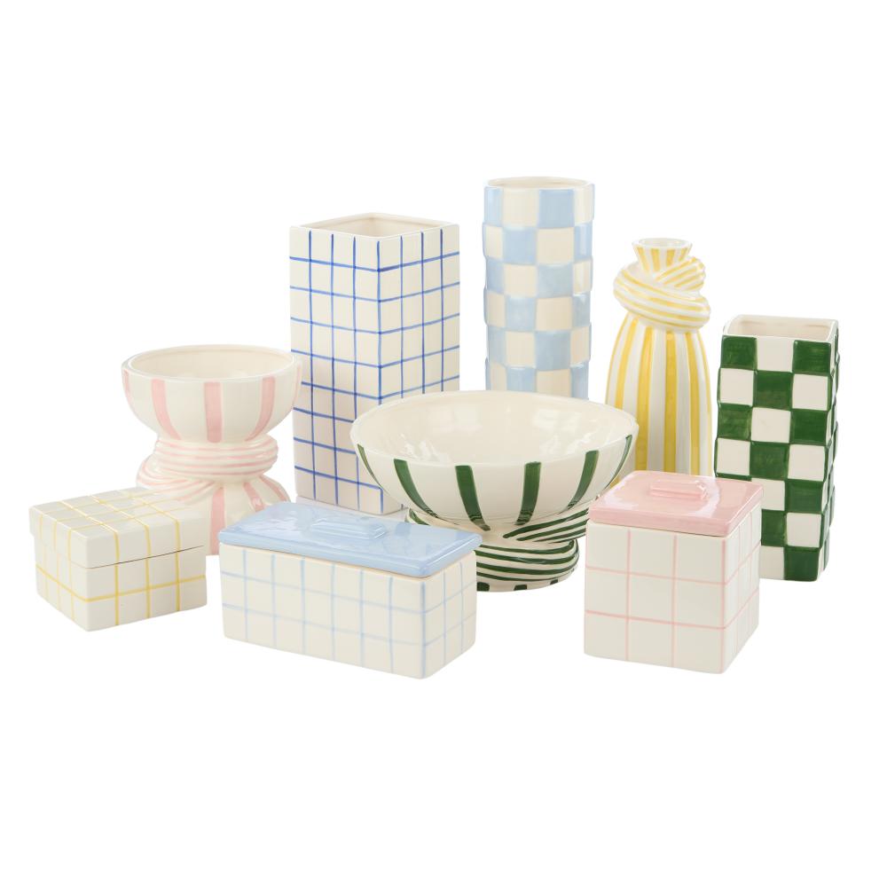 Emporium Lulu Collection - various sized ceramic vases, boxes, and bowls at House