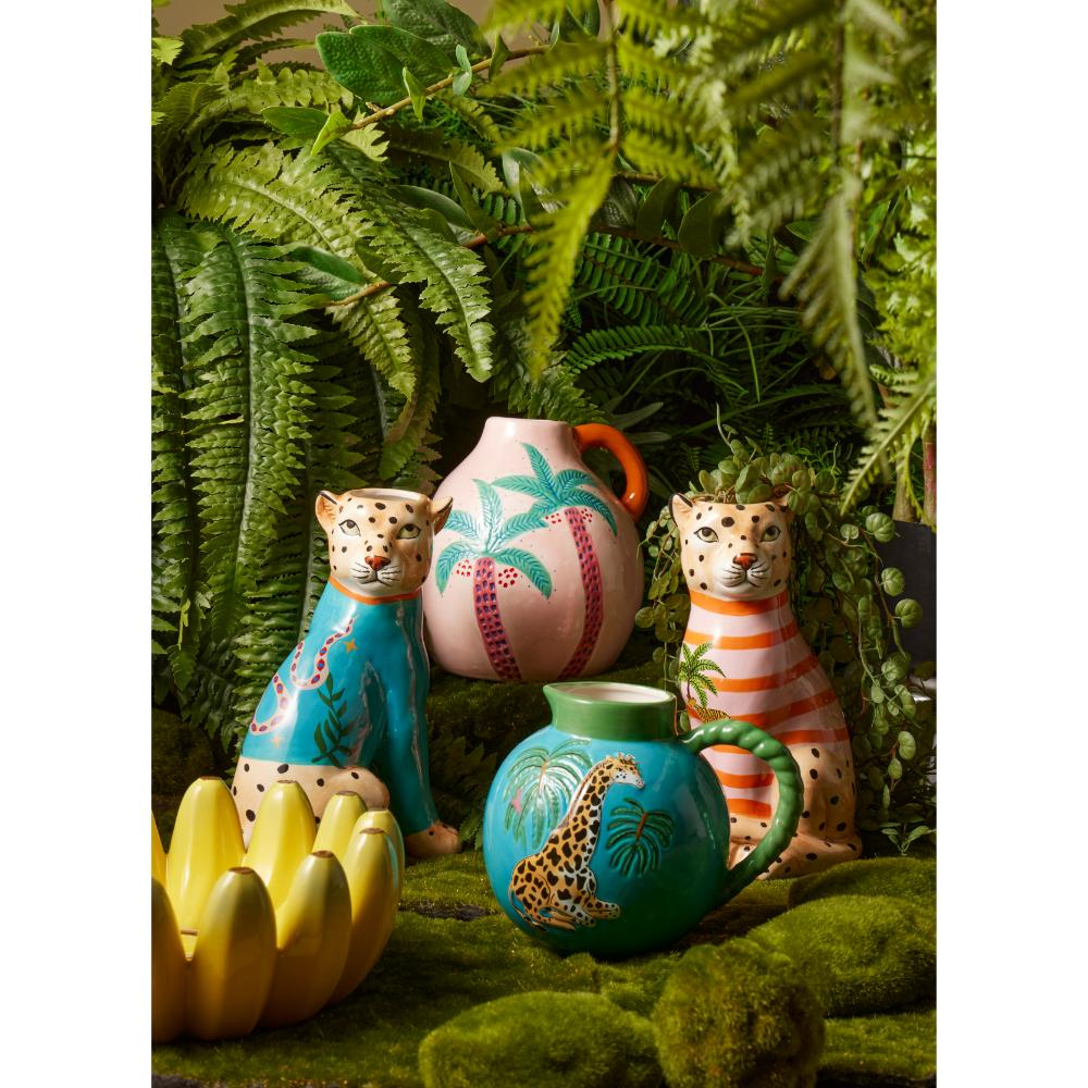 Emporium Vases in Pink, Blue and Banana Bowl at House