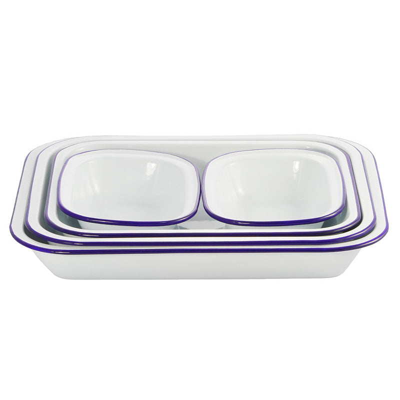 Falcon 5 Piece Bake Set White & Blue