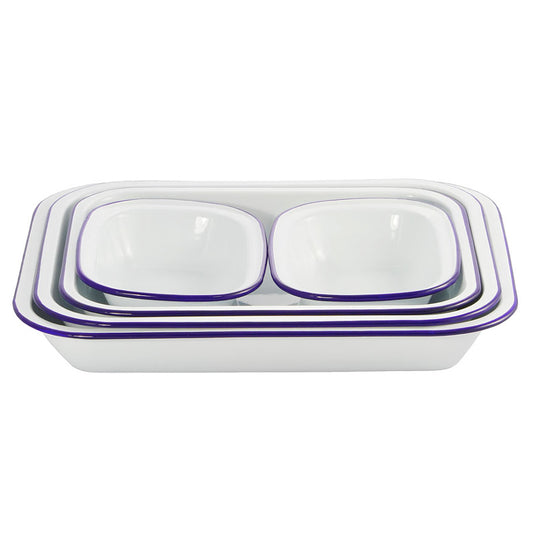Falcon 5 Piece Bake Set White & Blue