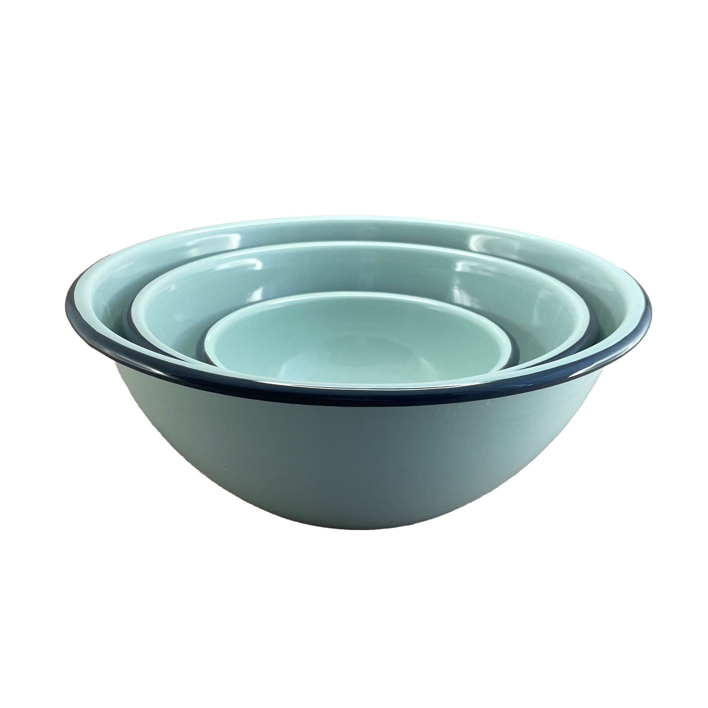 Falcon 3 Piece Mixing Bowl Set Duck Egg Blue & Grey