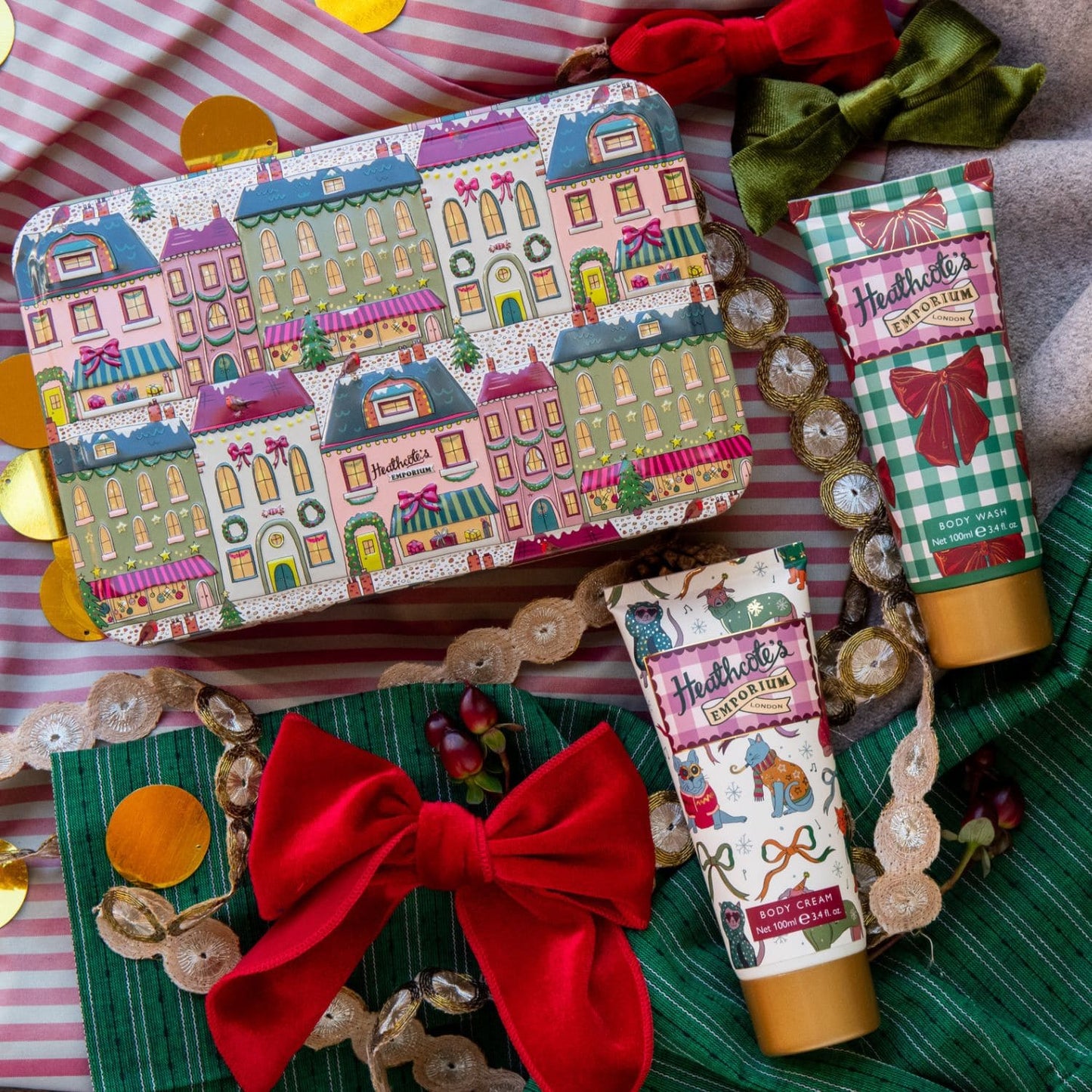 Heathcote's Emporium Festive Body Care Tin