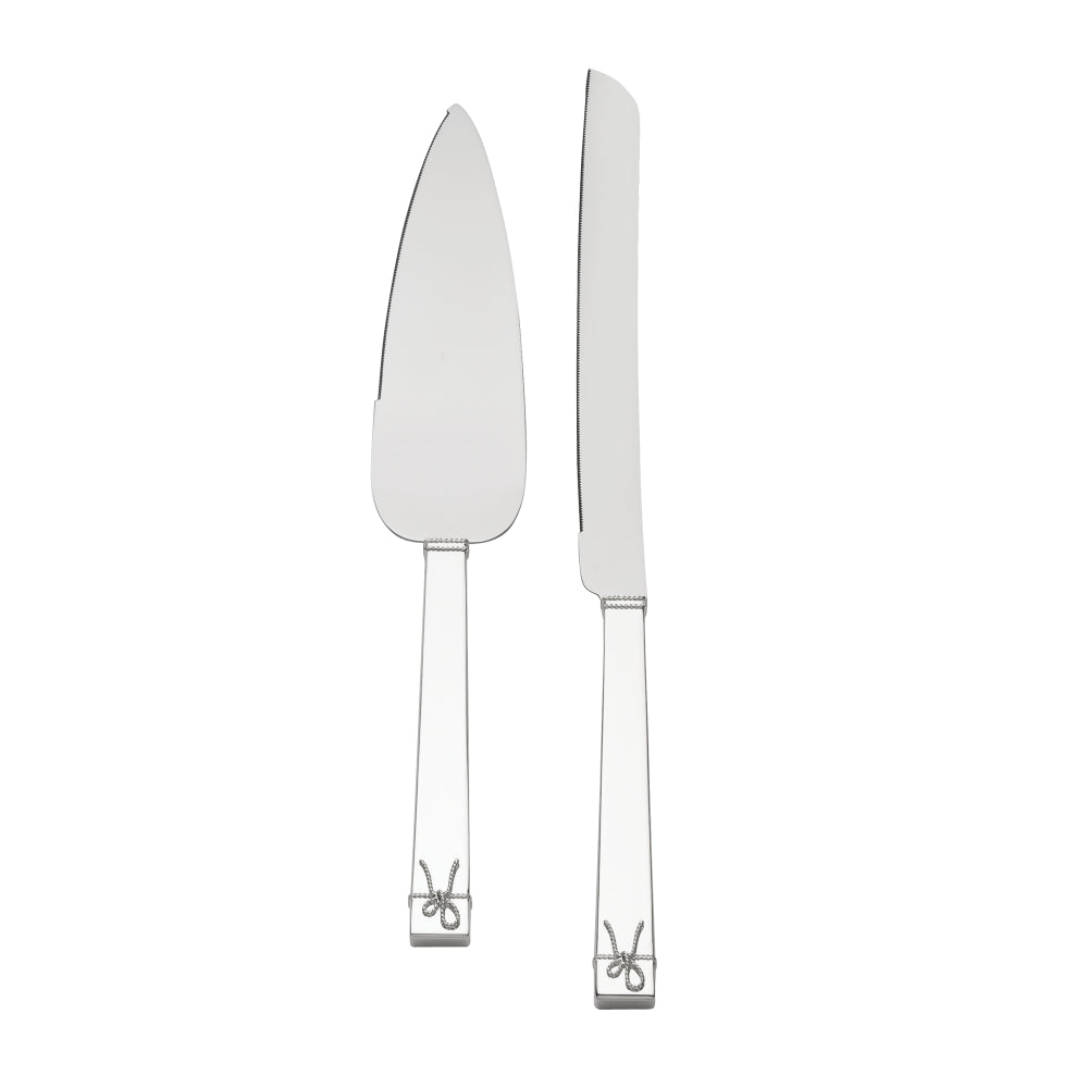 Vera Wang Wedgwood Love Knots Silver Giftware Cake & Trowel Set