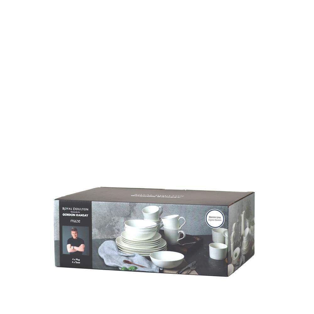 Gordon Ramsay Maze by Royal Doulton Set of 4 Mugs