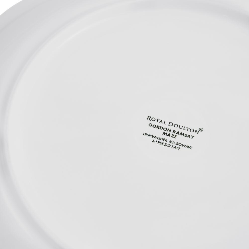 Gordon Ramsay Maze by Royal Doulton Set of 4 Plates 28cm White