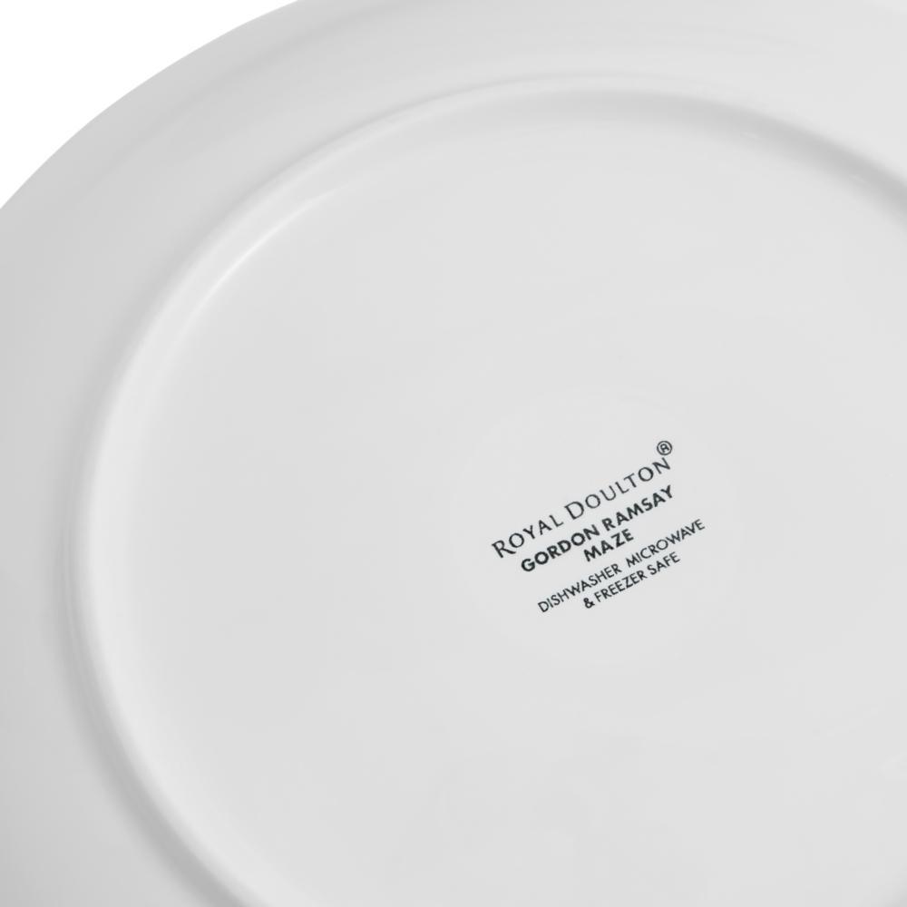 Gordon Ramsay Maze by Royal Doulton Set of 4 Plates 22cm White