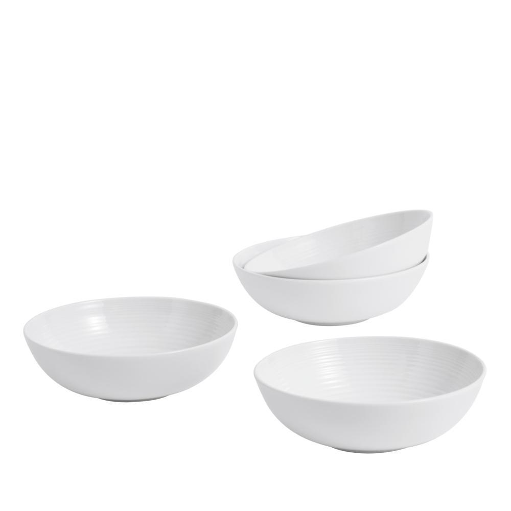 Gordon Ramsay Maze by Royal Doulton Set of 4 Bowls 18cm White