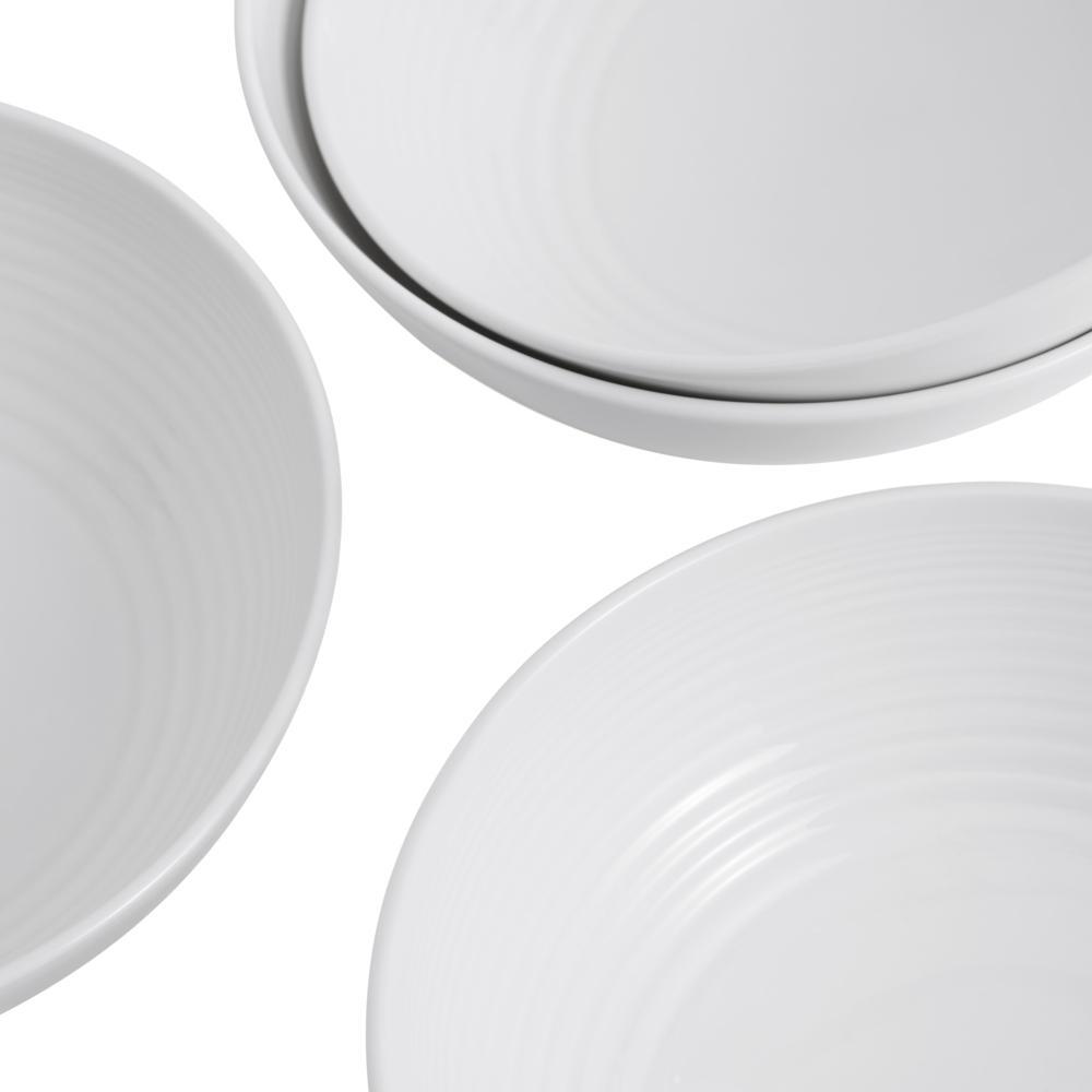 Gordon Ramsay Maze by Royal Doulton Set of 4 Bowls 18cm White