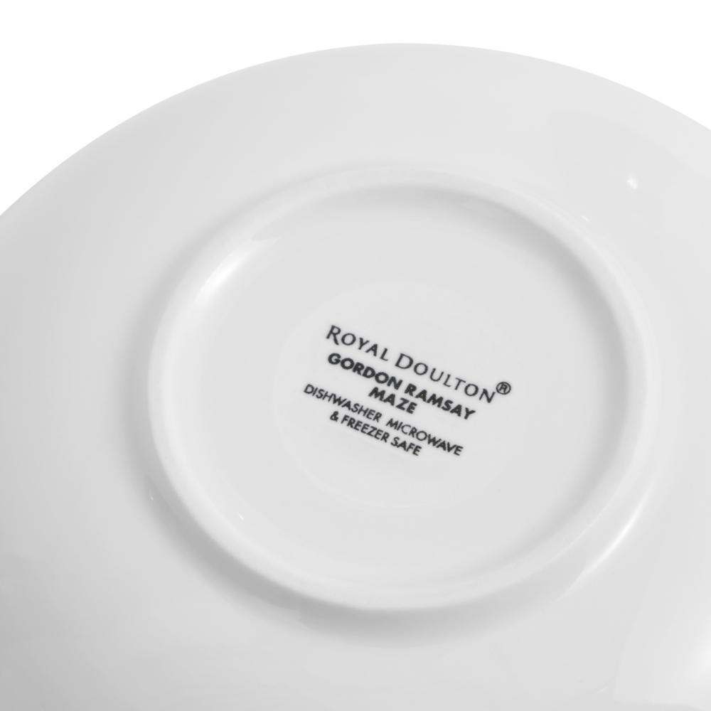 Gordon Ramsay Maze by Royal Doulton Set of 4 Bowls 18cm White