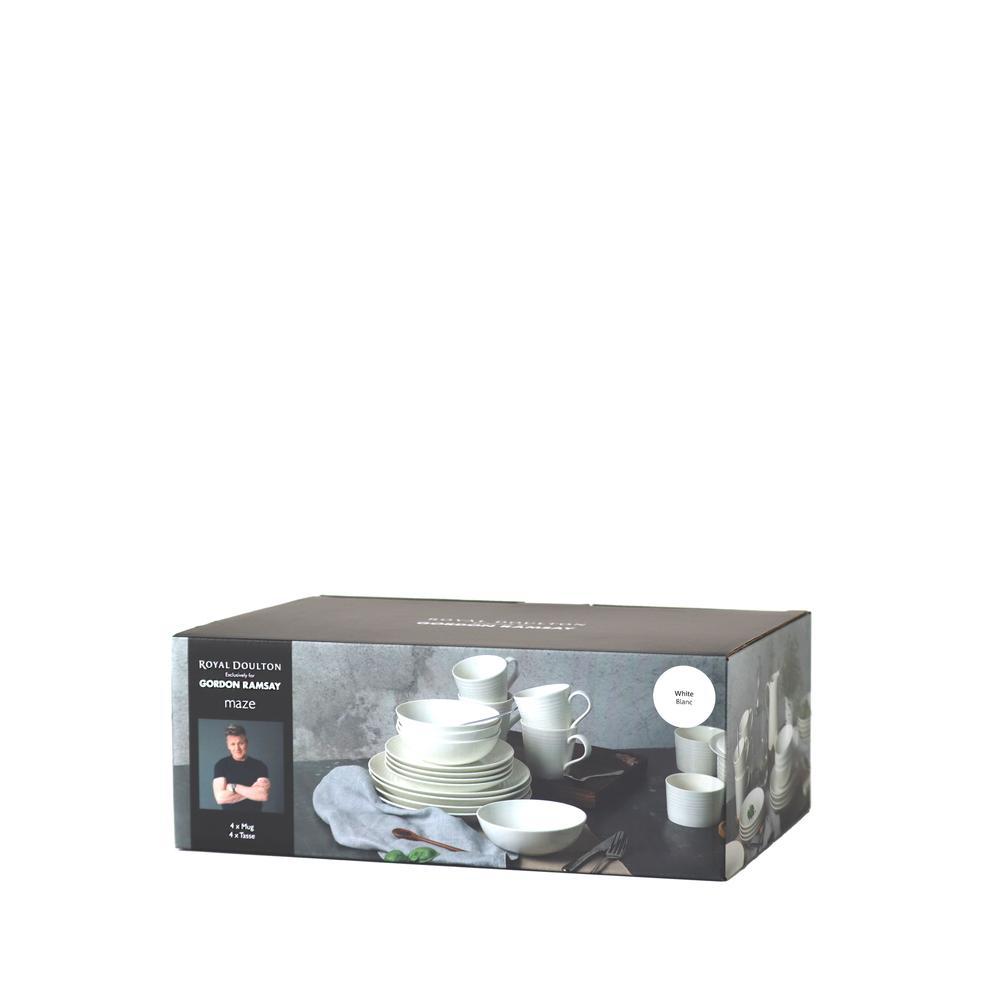 Gordon Ramsay Maze by Royal Doulton Set of 4 Mugs