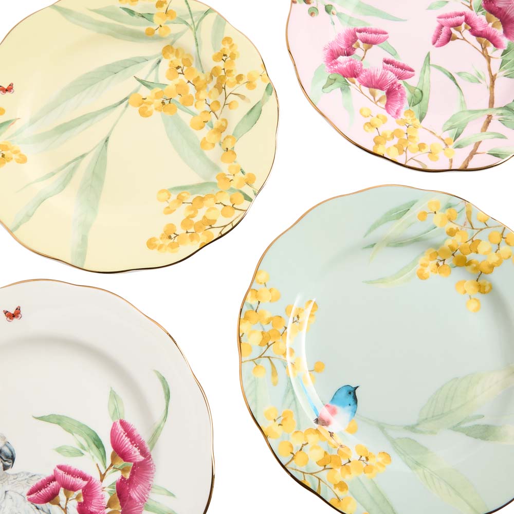 Miranda Kerr for Royal Albert Australiana Set of 4 Plates