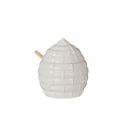 Davis & Waddell Wildflower & Hive Honey Jar With Dipper