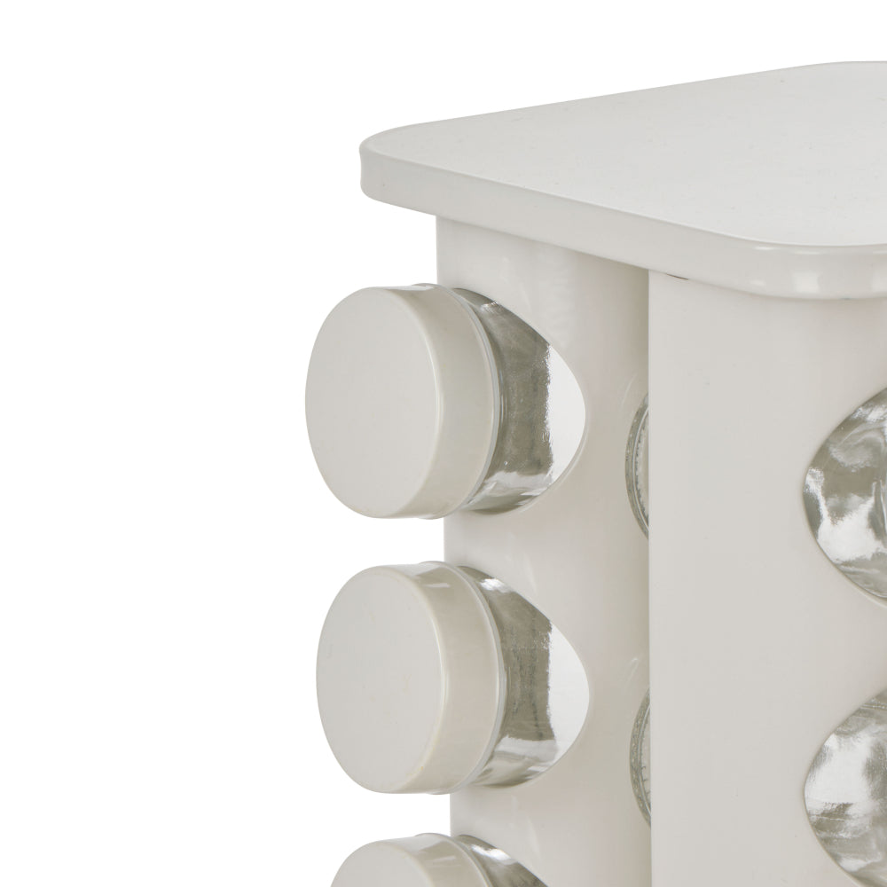 Davis & Waddell Newbury Stainless Steel Spice Rack Jar Set