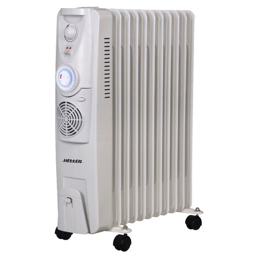 Heller 11 Function Oil Heater With Fan & Timer