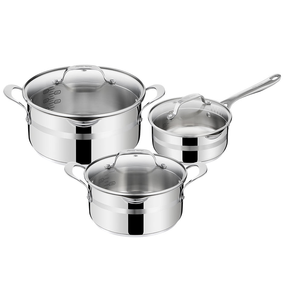Jamie Oliver by Tefal Induction Stainless Steel 3 Piece Pot Set - House