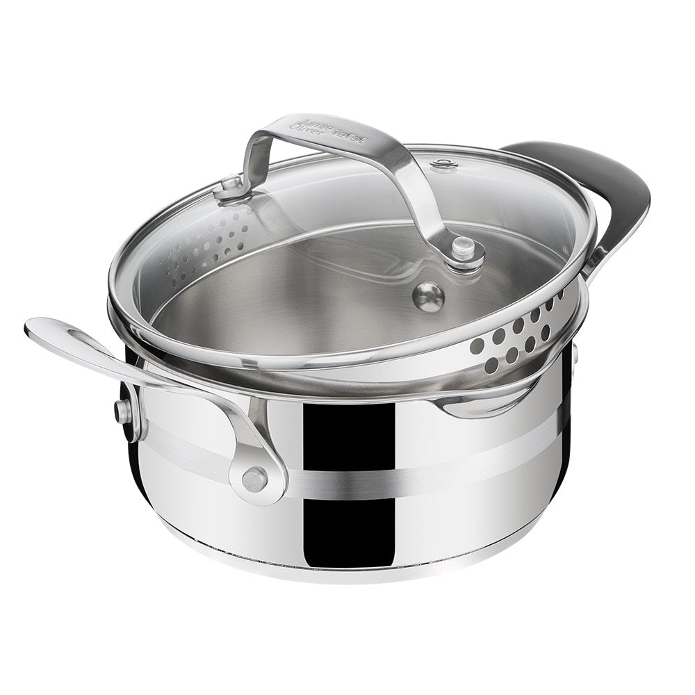 Induction Stainless Steel saucepan with drain lid - House