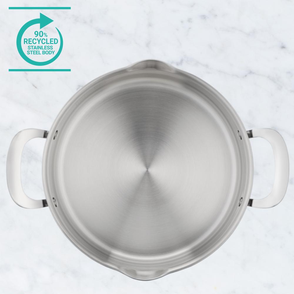 Jamie Oliver by Tefal Cook Smart Induction Stainless Steel 3 Piece Pot Set With Lids