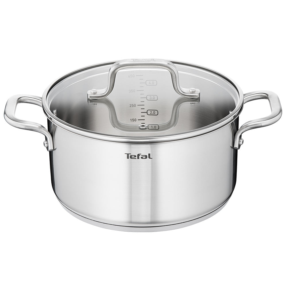 Tefal Virtuoso 4 Piece Stainless Steel Induction Cookware Set