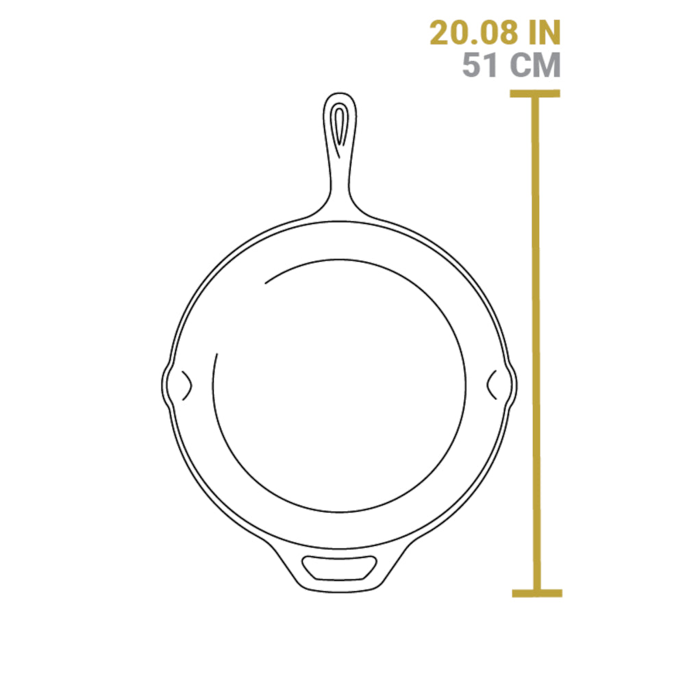 Lodge Chef Collection 13 Inch Cast Iron Skillet