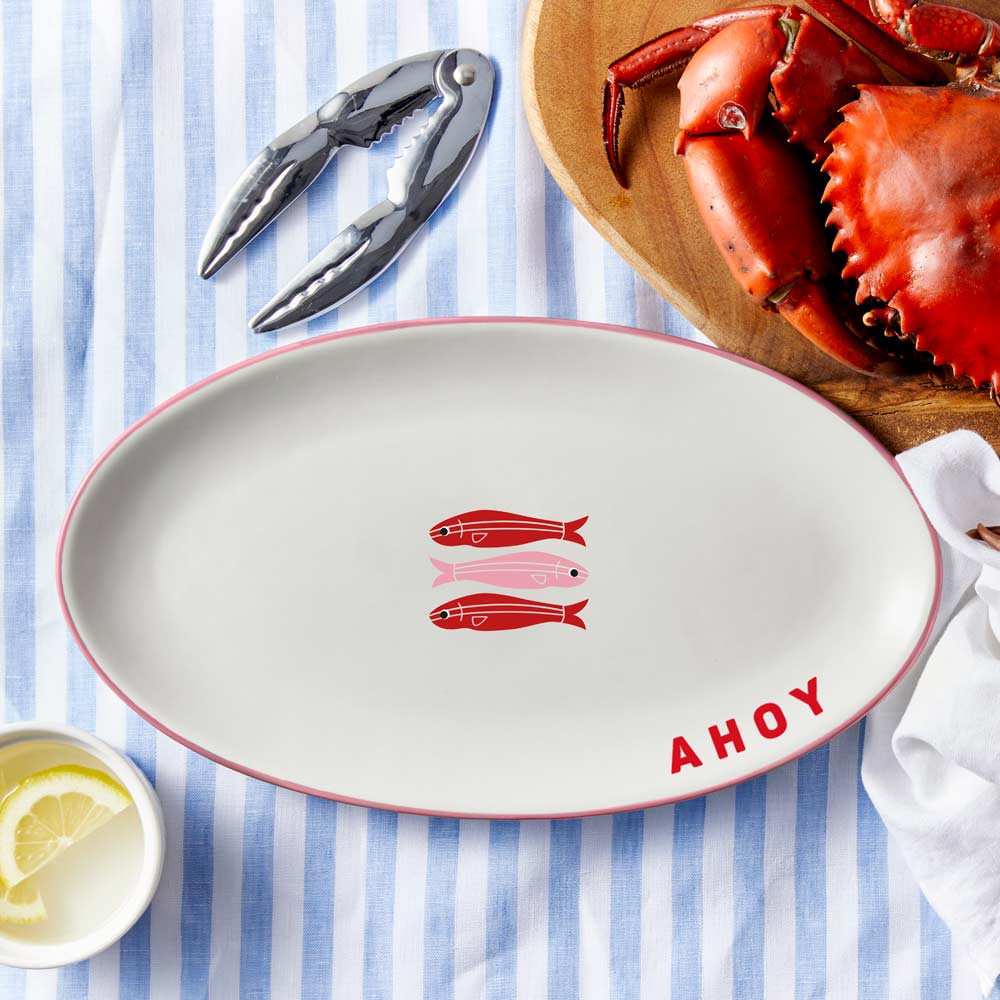 Ambrosia Azure Sardine Platter 31cm