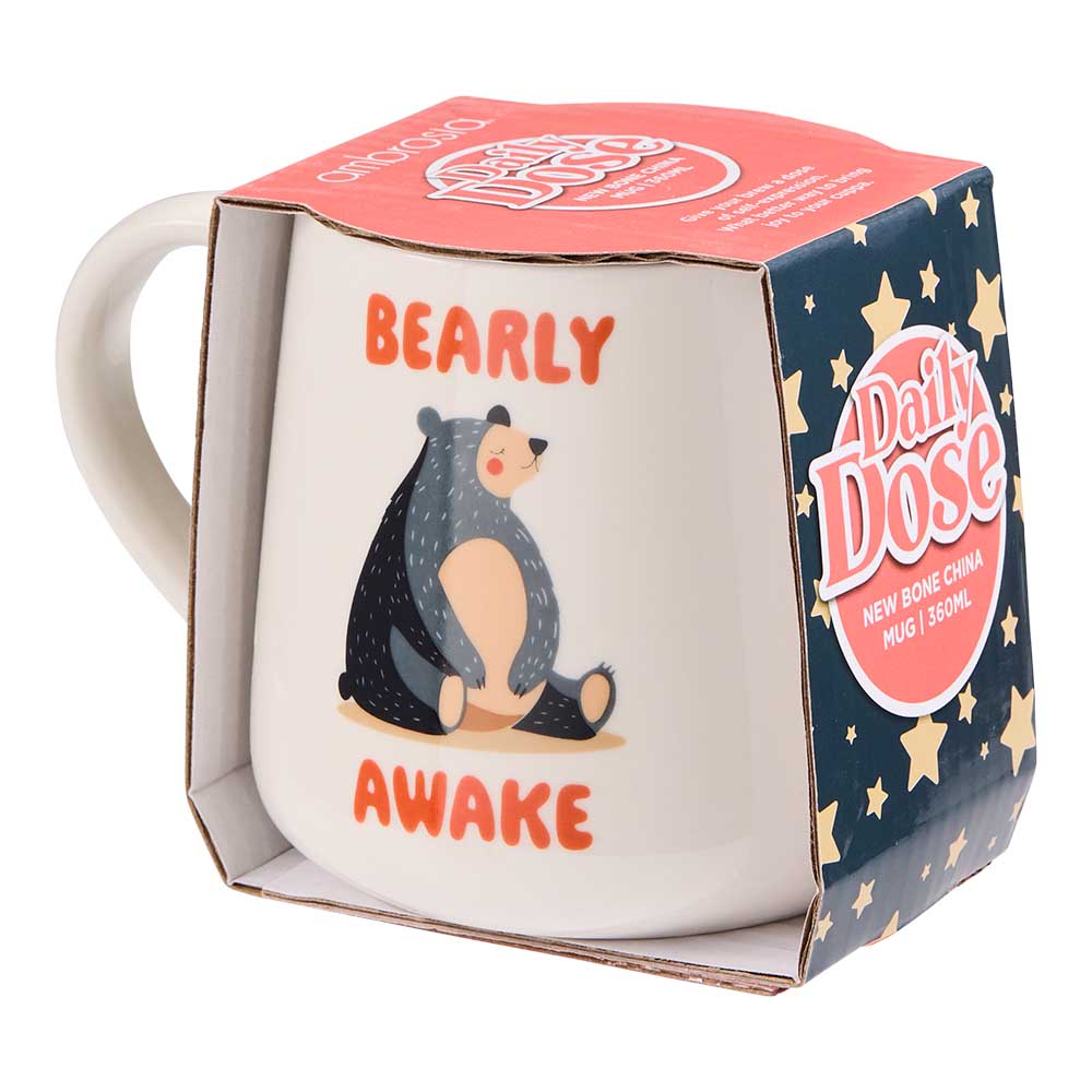 Ambrosia Daily Dose Mug 360ml Bearly Awake at House