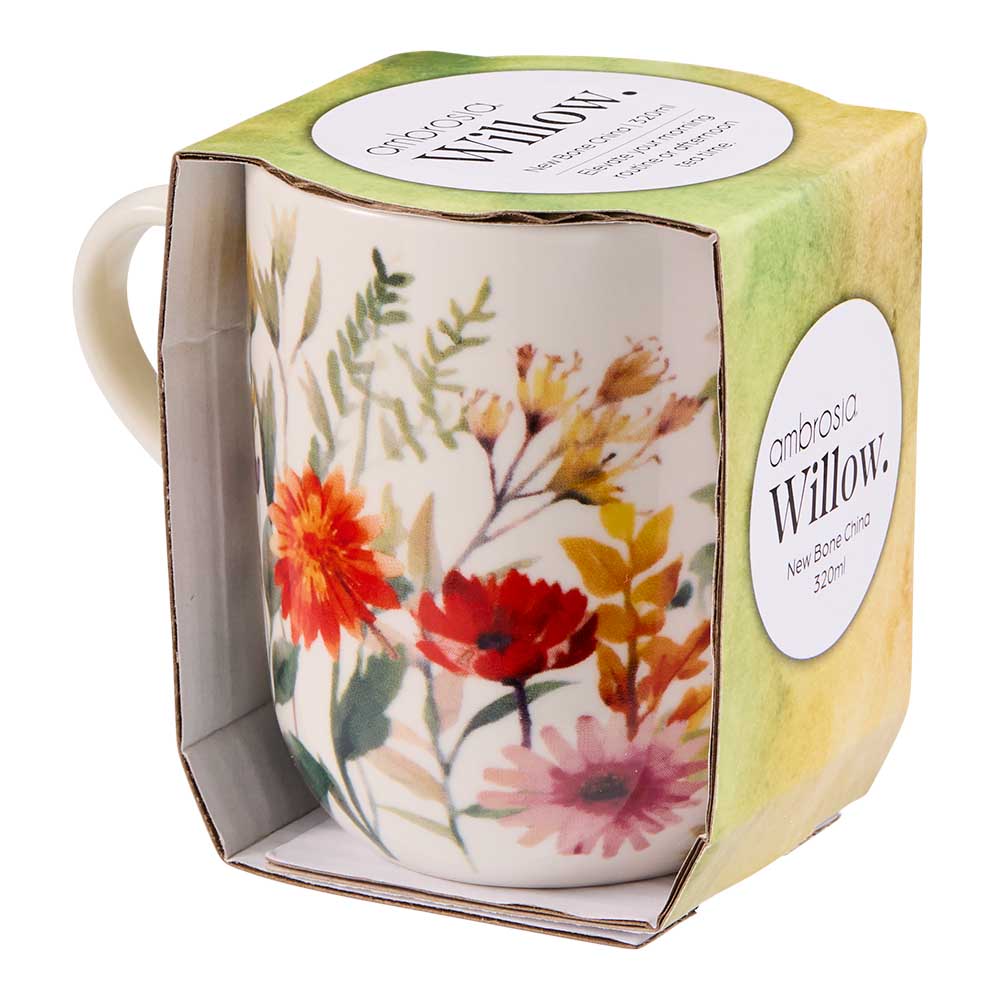 Ambrosia Willow Mug 320ml Autumn Floral at House