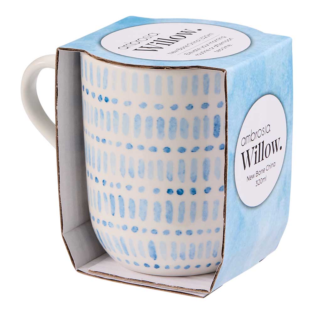 Ambrosia Willow Mug 320ml Blue Coast at House