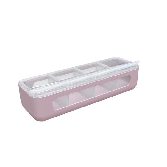Melii 4 Compartment Snackle Box Pink - House