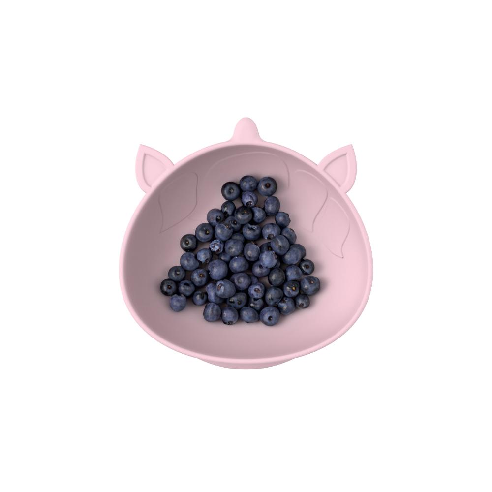 Unicorn Silicone Suction Bowl with berries - House